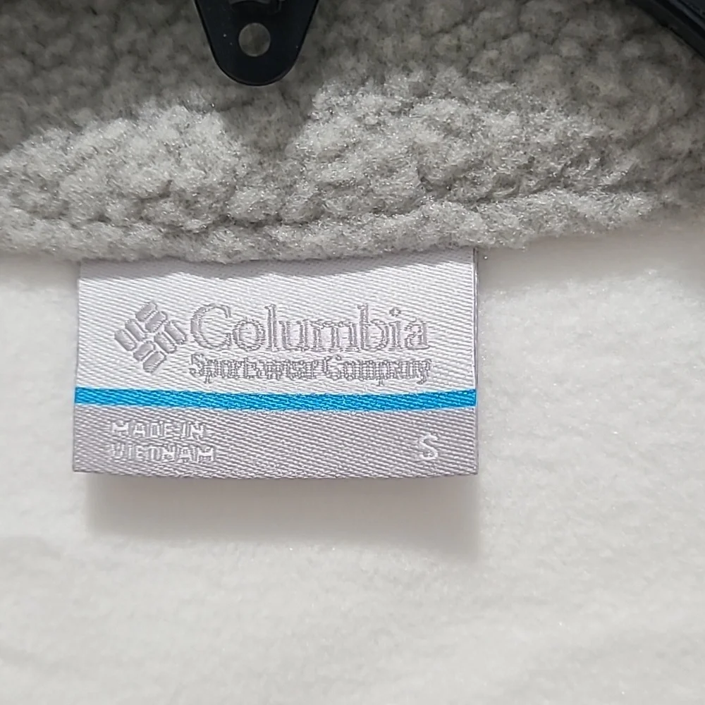 Columbia Lodge Sherpa Pullover in Dove Gray / Crushed Clay Sz S-NWT - Picture 3 of 4